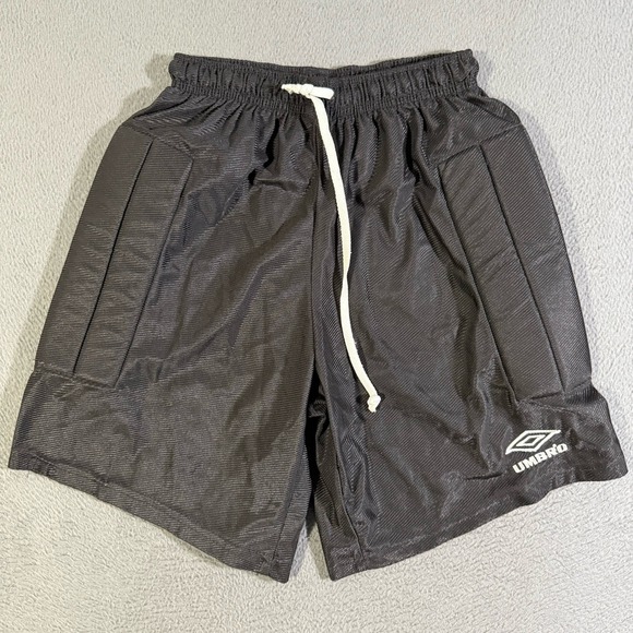 Umbro Other - Vintage 80s‎ Umbra Thigh Padded Soccer Shorts Black Size Small Made In USA